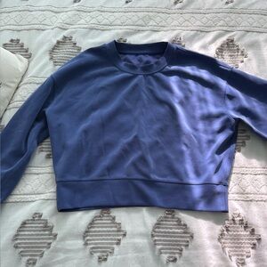 Lululemon Blue Cropped Sweatshirt